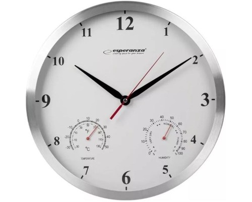 Настінний годинник Esperanza Wall Clock Washington 30 см White (EHC008W)