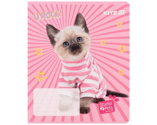 Зошит Kite Studio Pets, 12 аркушів, клітинка (SP25-232)