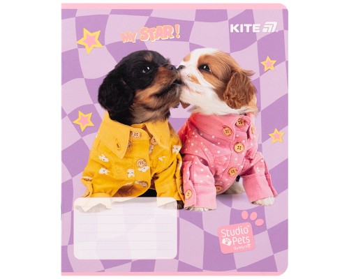 Зошит Kite Studio Pets, 12 аркушів, клітинка (SP25-232)