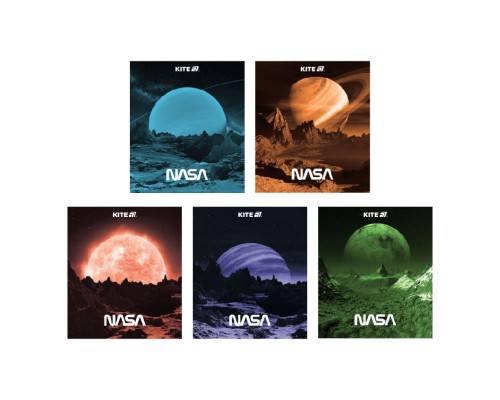 Зошит Kite NASA, 24 аркуші, клітинка (NS25-238)