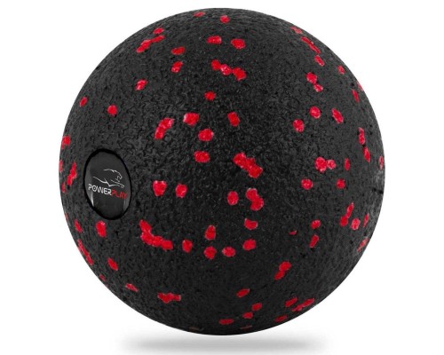 Масажний м'яч PowerPlay PP-4350 Epp Massage Ball (d8) Чорно/Червоний (PP-4350_Red_d8)