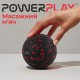 Масажний м'яч PowerPlay PP-4350 Epp Massage Ball (d8) Чорно/Червоний (PP-4350_Red_d8)