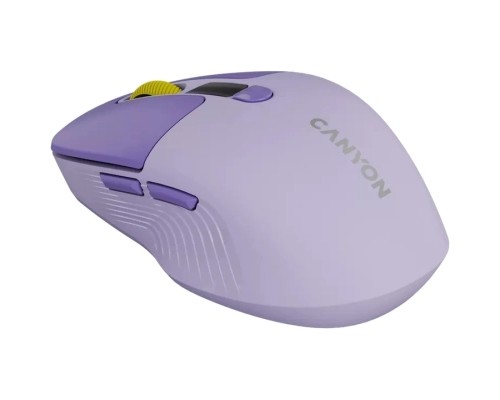 Мишка Canyon MW-26 LCD Silent Wireless/Bluetooth Violet (CNS-CMSW26V)