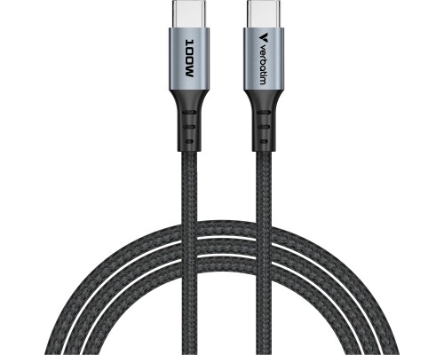 Дата кабель USB-C to USB-C 1.2m 100W black Verbatim (31846)