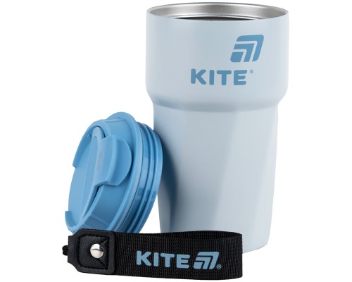 Термокружка Kite 450 мл сіро-блакитна (K25-1220-2)