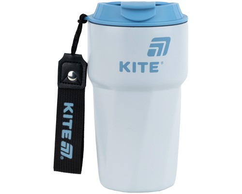 Термокружка Kite 450 мл сіро-блакитна (K25-1220-2)