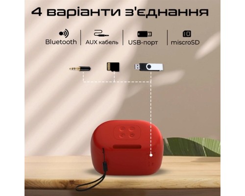 Акустична система Promate Mood 5W Red (mood.red)