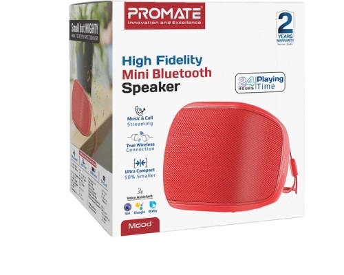 Акустична система Promate Mood 5W Red (mood.red)