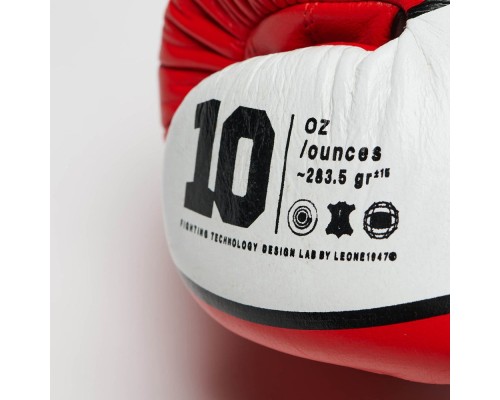 Боксерські рукавички Leone GN047 Shock Red 12 унцій (GN047_Red_12oz)