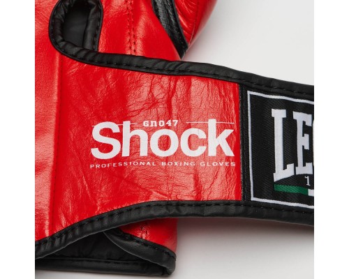 Боксерські рукавички Leone GN047 Shock Red 12 унцій (GN047_Red_12oz)