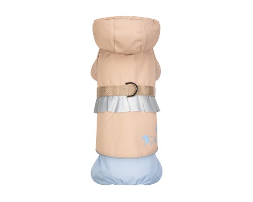 Дощовик для тварин Pet Fashion Tina М бежевий/блакитний (4823082435173)
