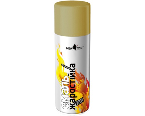 Аерозольна фарба для автомобіля New Ton жаростійка золотиста, аер. 400 мл (000000651)