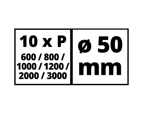 Наждачний папір Einhell до шліфувальної машини TC-PA 50, 50 мм, по металу, 60 шт (4133131)