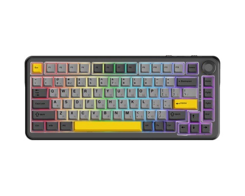 Клавіатура Ajazz AK820 MAX PLUS Daydream Switch RGB Wireless/Bluetooth/USB Black (AK820MAX-DD-BGY)