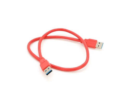 Дата кабель USB 3.0 AM/AM 0.6m red Voltronic (YT-3.0AM+AM-0.6R)