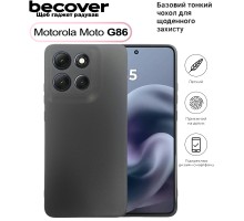 Чохол до мобільного телефона BeCover Silicone Motorola Moto G86 Black (713768)