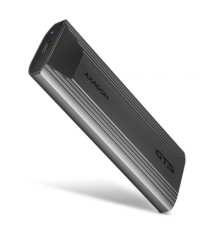 Кишеня зовнішня AXAGON USB-C 10Gbps metal box for M.2 NVMe & SATA SSD THIN SCREWLESS (EEM2-GTS2)