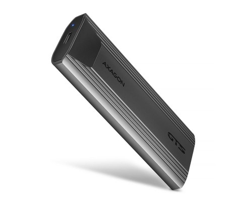 Кишеня зовнішня AXAGON USB-C 10Gbps metal box for M.2 NVMe & SATA SSD THIN SCREWLESS (EEM2-GTS2)