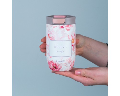 Термокружка Axent 350 мл Peony Dreams (8721-8-A-CC)