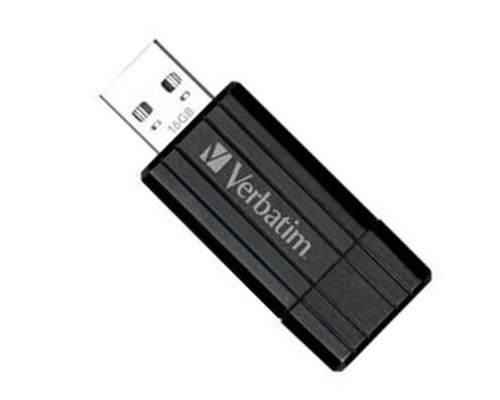 USB флеш накопичувач 16Gb Store'n'Go PinStripe black Verbatim (49063) 