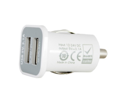 Зарядний пристрій PowerPlant 2*USB, 3.1A (DV00DV5036)