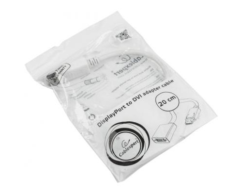 Перехідник DisplayPort to DVI Cablexpert (A-DPM-DVIF-002-W)