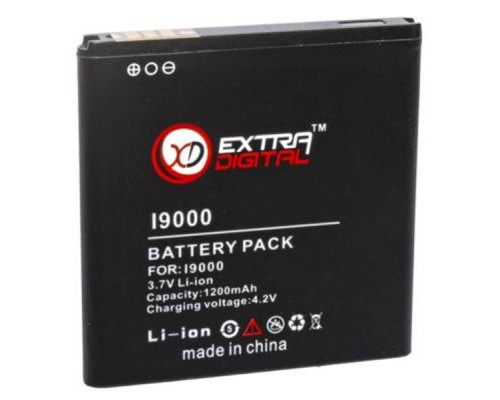 Акумуляторна батарея Extradigital Samsung GT-i9000 Galaxy S (1200 mAh) (BMS1129) Акумуляторна батарея Extradigital Samsung GT-i9000 Galaxy S (1200 mAh) (BMS1129)