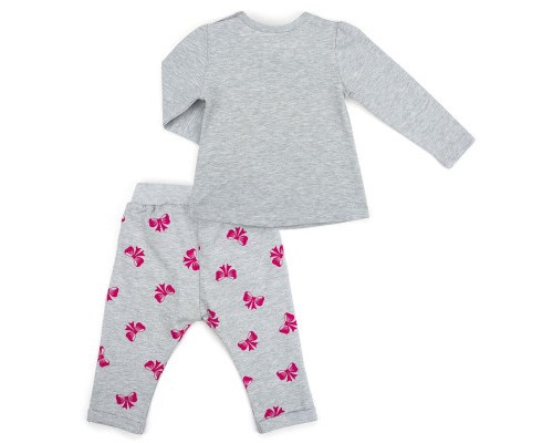 Набір дитячого одягу Breeze з бантиками (10527-80G-gray)