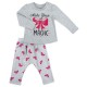 Набір дитячого одягу Breeze з бантиками (10527-80G-gray)