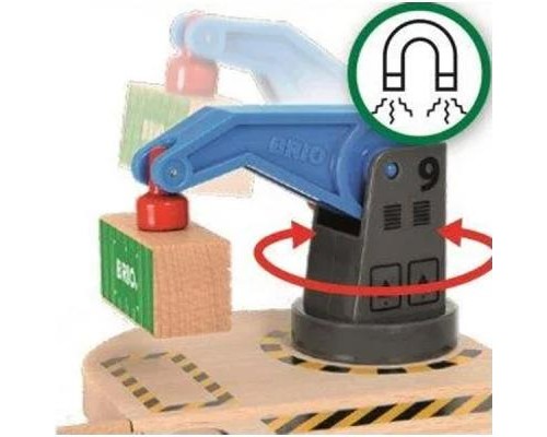 Залізниця Brio World МТК підйомний кран що обертається (33866)