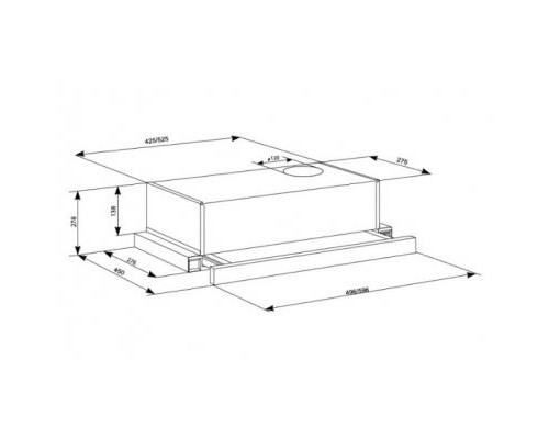 Витяжка кухонна Eleyus LOTUS 470 60 WH (LOTUS47060WH)