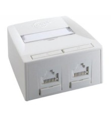 Комп'ютерна розетка RJ45x2 UTP cat.6 568A/B UTP Synergy DG+ Molex (SSY-00007-02)