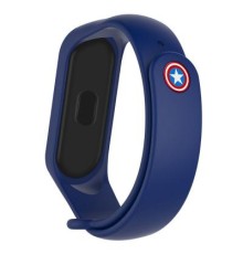 Ремінець до фітнес браслета Armorstandart Superhero Edition для Xiaomi Mi Band 5 Captain America Blue (ARM57108)