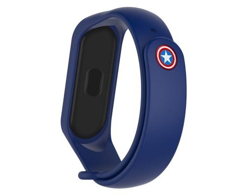 Ремінець до фітнес браслета Armorstandart Superhero Edition для Xiaomi Mi Band 5 Captain America Blue (ARM57108) Ремінець до фітнес браслета Armorstandart Superhero Edition для Xiaomi Mi Band 5 Captain America Blue (ARM57108)