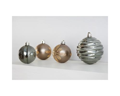 Ялинкова іграшка ColorWay Merry Christmas mix 16шт (8см) ZINC_OEM (CW-MCB816ZINK_OEM)