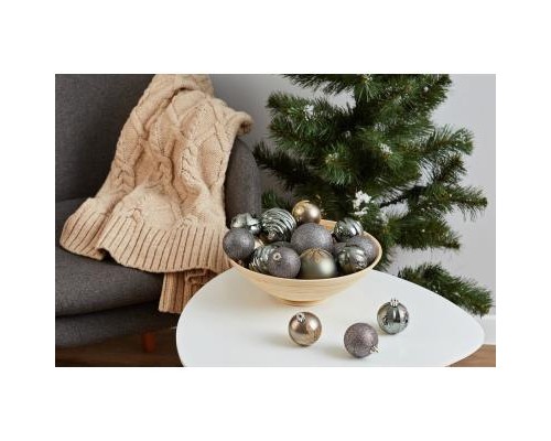 Ялинкова іграшка ColorWay Merry Christmas mix 16шт (8см) ZINC_OEM (CW-MCB816ZINK_OEM)