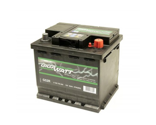 Акумулятор автомобільний GigaWatt 52А (0185755200)