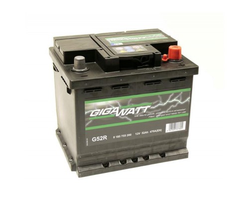 Акумулятор автомобільний GigaWatt 52А (0185755200)
