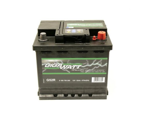 Акумулятор автомобільний GigaWatt 52А (0185755200)