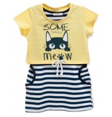 Плаття дитяче Breeze з котиком (14582-104G-yellow)
