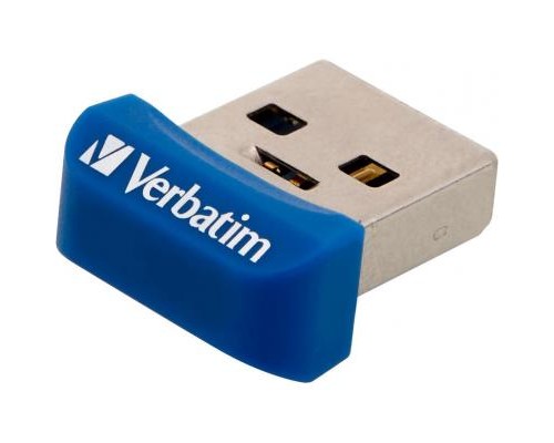 USB флеш накопичувач Verbatim 64GB Store 'n' Stay NANO Blue USB 3.0 (98711) 