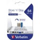 USB флеш накопичувач Verbatim 64GB Store 'n' Stay NANO Blue USB 3.0 (98711) 