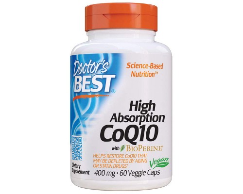 Антиоксидант Doctor's Best Коензим Q10 Високої абсорбацию 400 мг, BioPerine, 60 желатин (DRB-00157) Антиоксидант Doctor's Best Коензим Q10 Високої абсорбацию 400 мг, BioPerine, 60 желатин (DRB-00157)