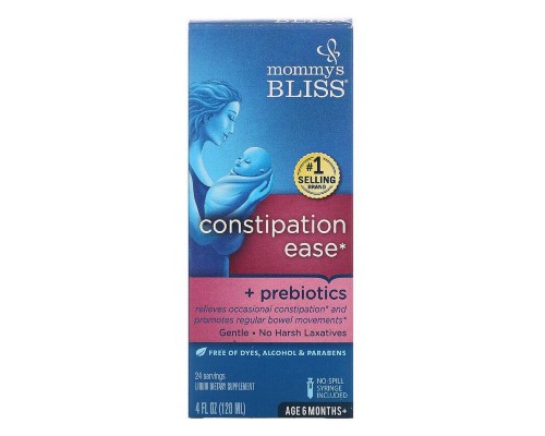 Вітамінно-мінеральний комплекс Mommy's Bliss Дитяче засіб від запору, Baby, Constipation Ease, 120 мл (BAB-05531)