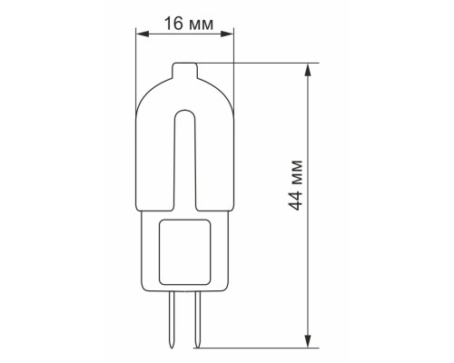 Лампочка Videx G4C 12V 2W G4 4100K (VL-G4C-02124)
