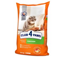 Сухий корм для кішок Club 4 Paws Преміум. Зі смаком курки 14 кг (4820083909146)