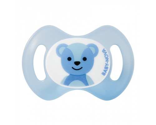 Пустушка Baby-Nova Teddy 0-2 міс., блакитна (3966388)