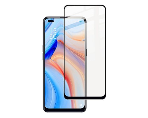 Скло захисне PowerPlant Full screen OPPO Reno4 Lite, Black (GL609222)