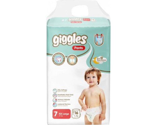Підгузки Giggles XL 17+ кг 16 шт (8680131205172)