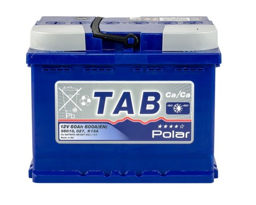 Акумулятор автомобільний TAB 60 Ah/12V Polar Blue Euro (121 060)
